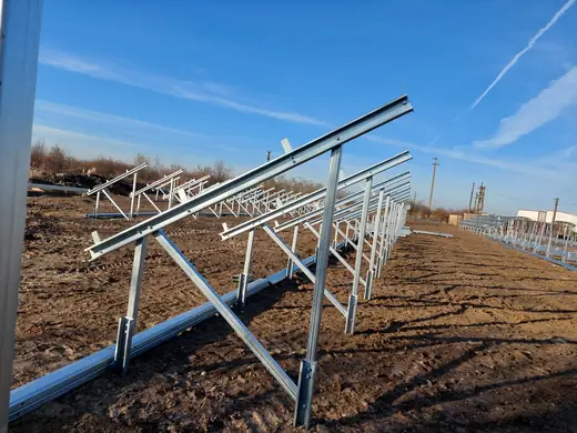 Solar park construction site 1