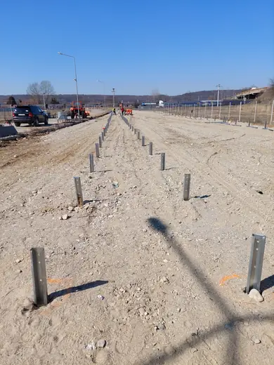 Solar park construction site 7