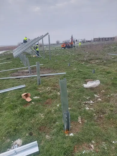 Solar park construction site 41