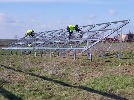 Solar park construction site 46